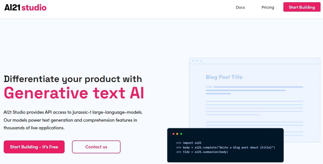 AI21 Labs 教程:如何使用 Playground